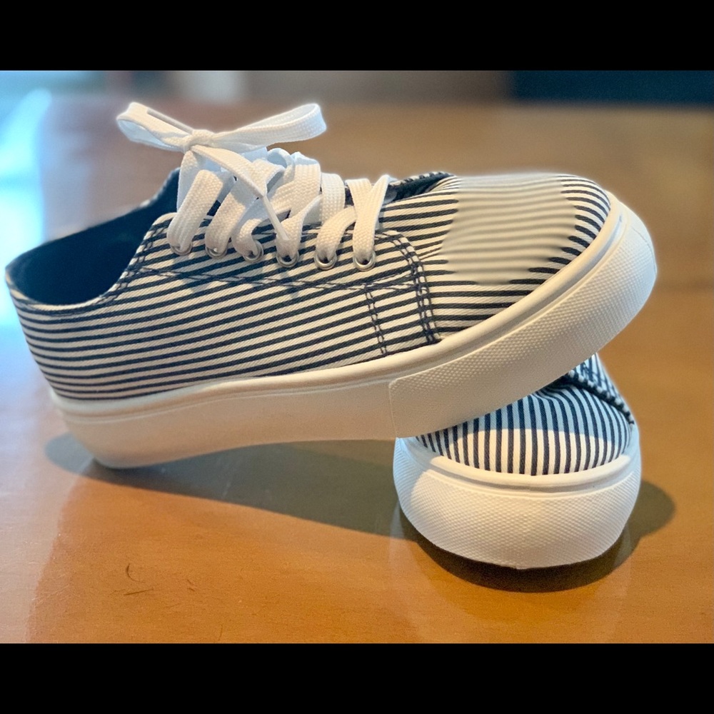 Nautical Striped Platform Sneaker (brand new!)